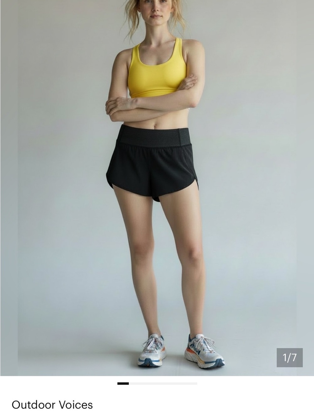 Outdoor Voices Black Women's Athletic Shorts